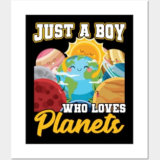 Just a Boy who loves Planets Posters and Art